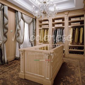 made in Italy luxury walk-in closet