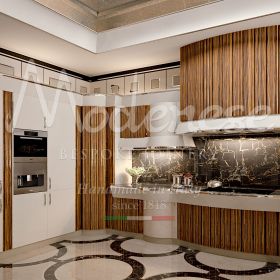 luxury-kitchen-countertop-with-wooden-details-and-marble-wall