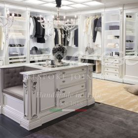 Opulent Made-in-Italy wardrobe designed exclusively for the affluent, featuring bespoke exclusive design