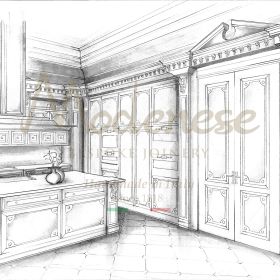 luxurious kitchen project for opulent residences