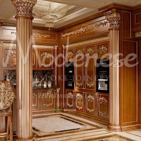 king kitchen made in Italy with baroque element