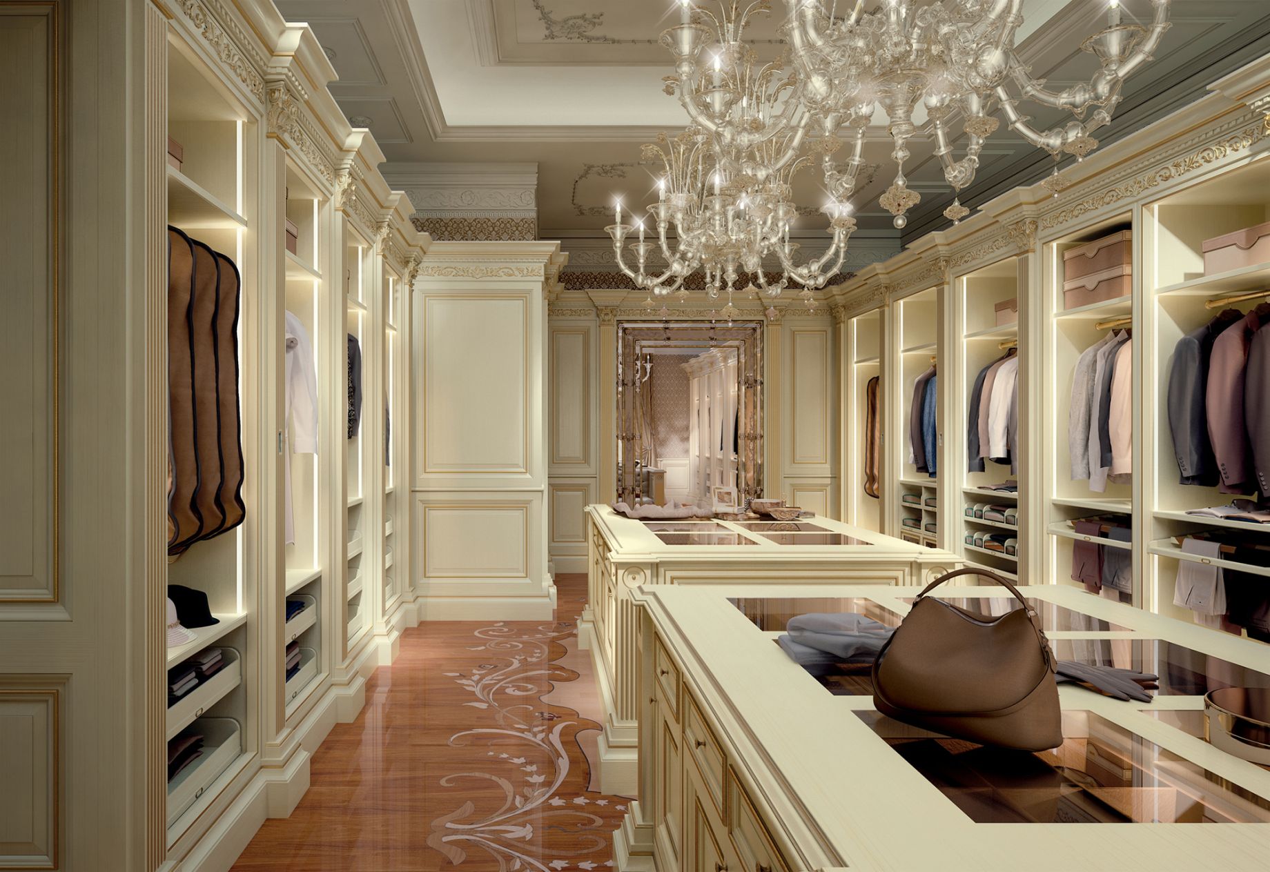 italian luxury walk in closet